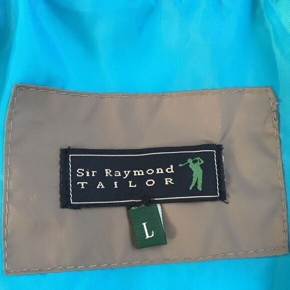 Sir Raymond Tailor Grey Ribbed Puffer Men’s Golf Jacket Size L - Picture 10 of 11